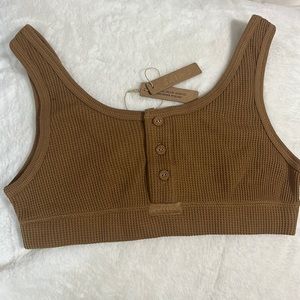 NWT SKIMS Waffle Bralette in Camel
